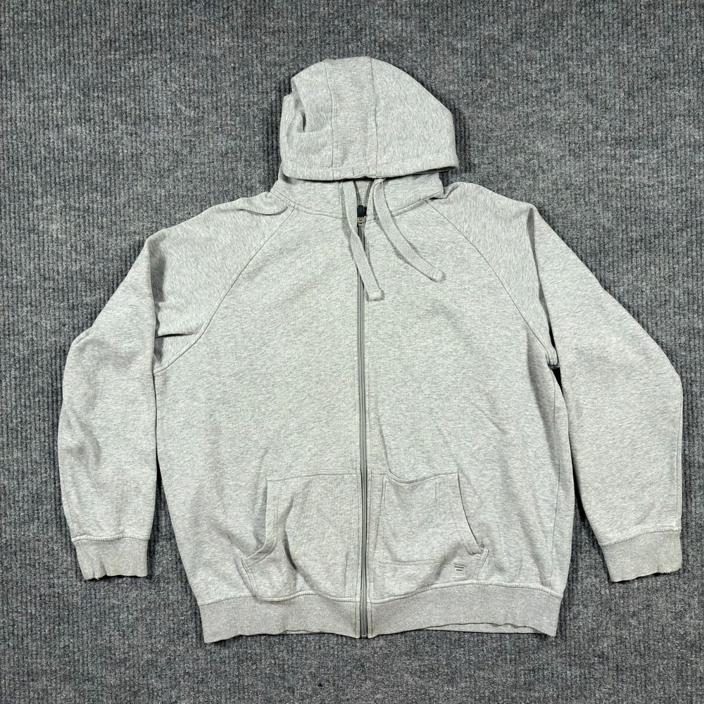 Fila Mens‎ Full Zip Hoodie Jacket Size Large Gray Fleece Athletic Casual